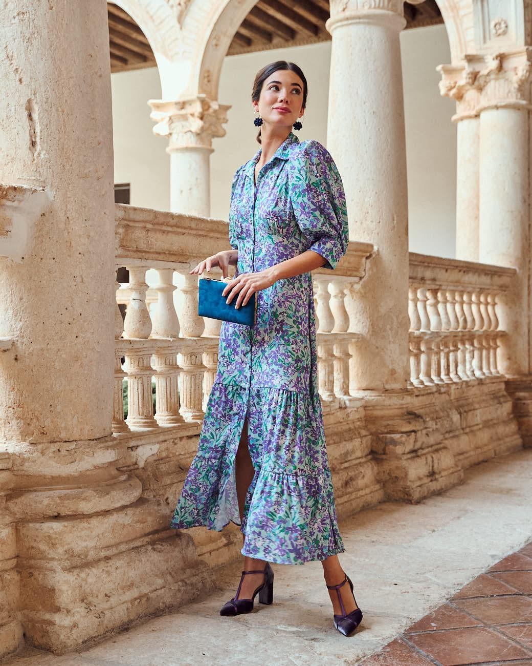 Vestido Flores Mar