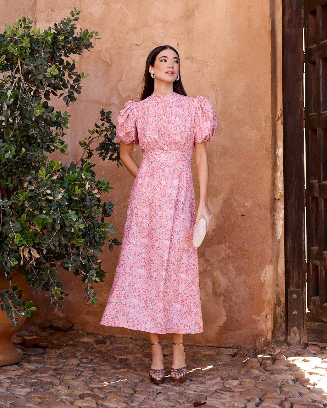 Vestido com Folhagem Sintra