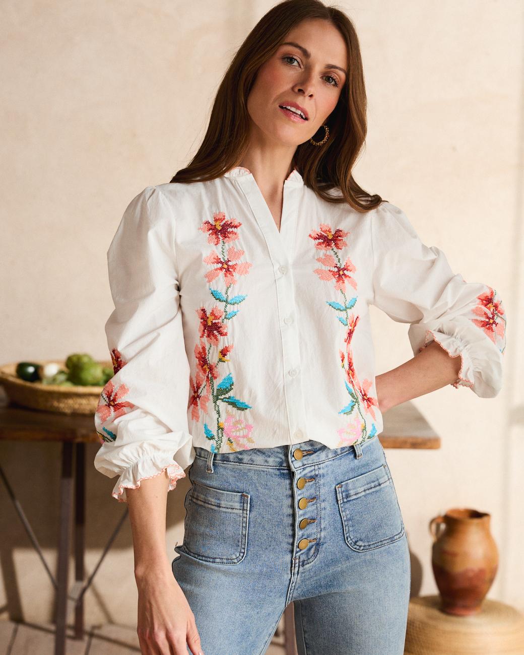 Camisa Bordada Fiona