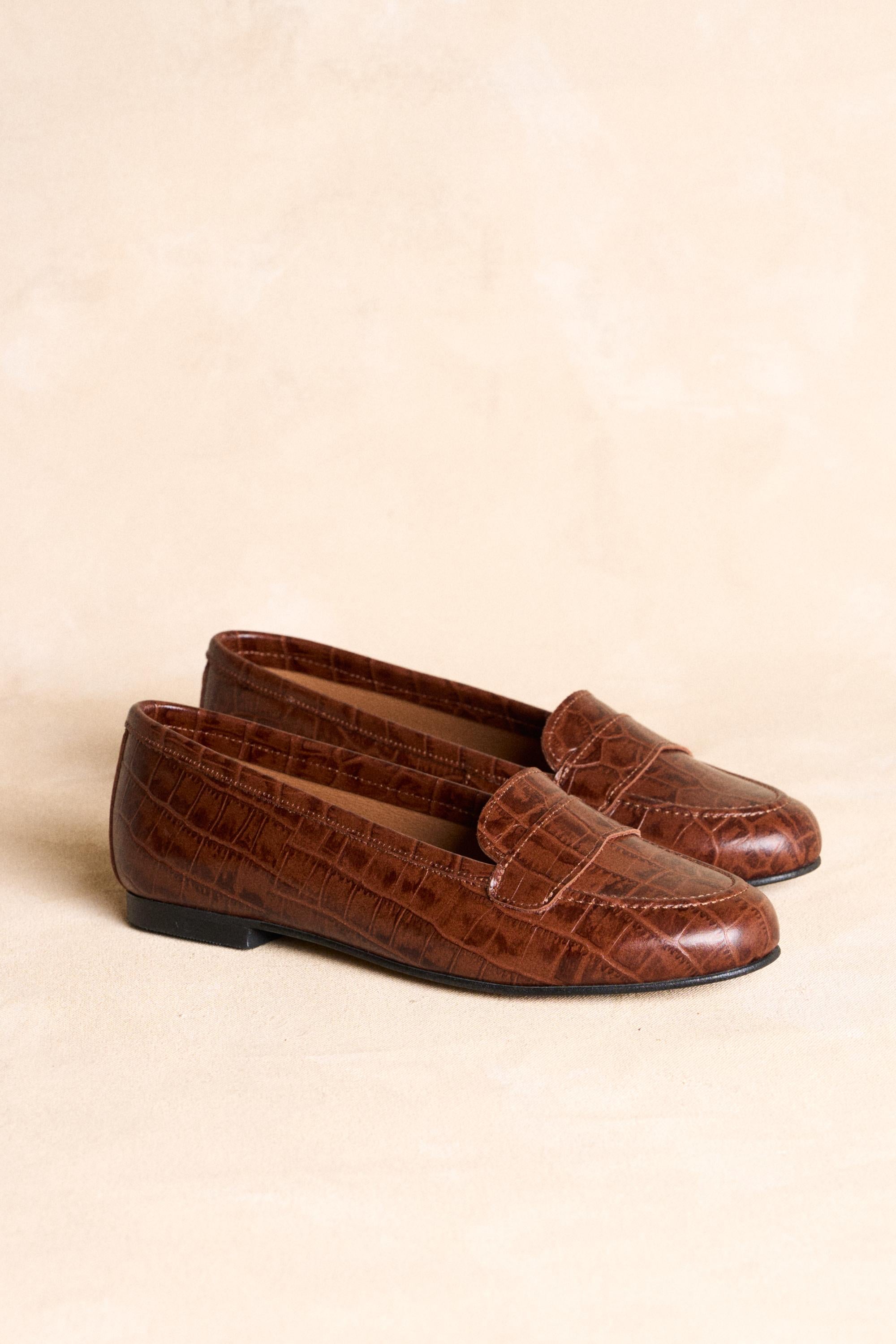 Mocassins de couro Alina
