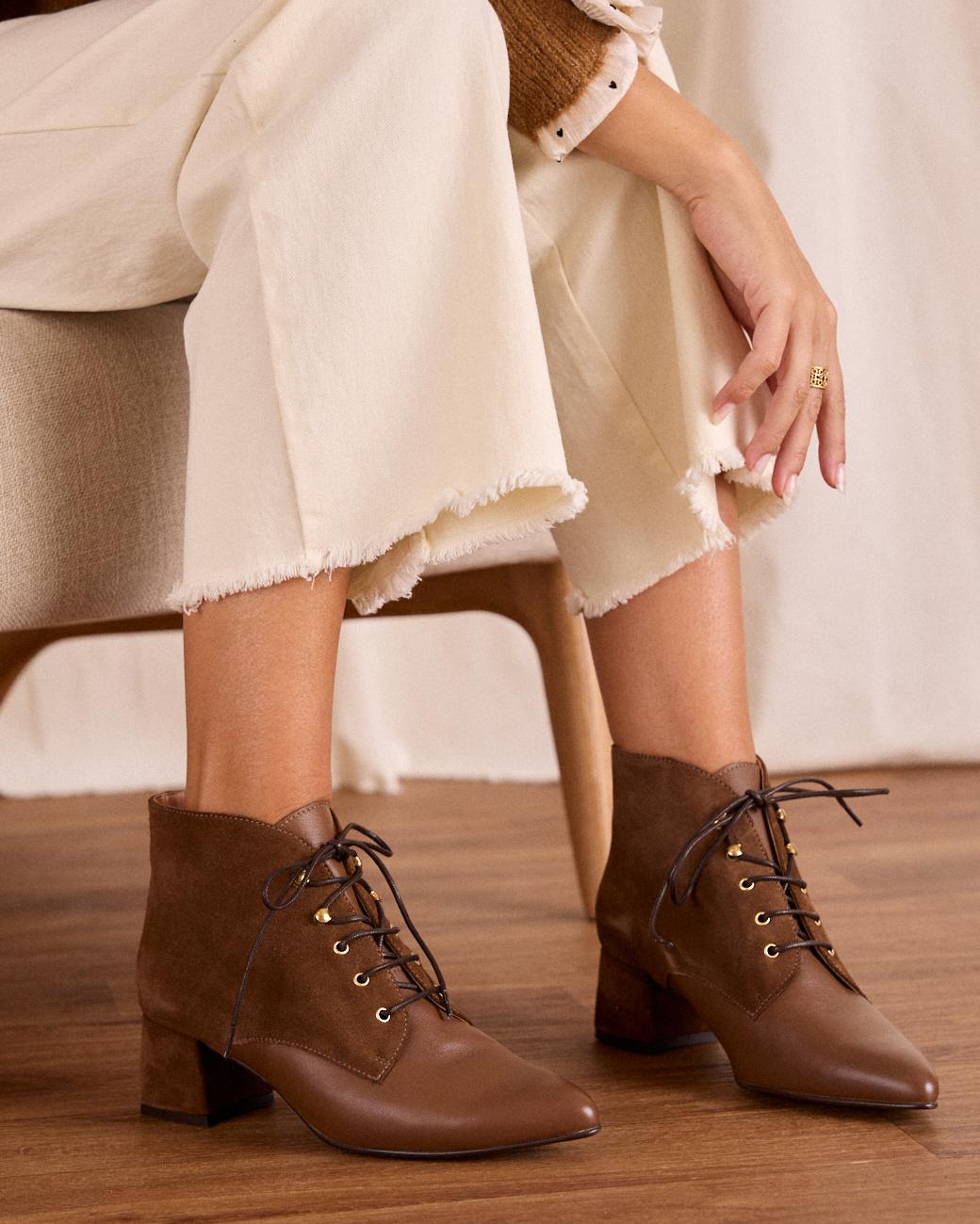 Botins de Salto com Atacadores Camila