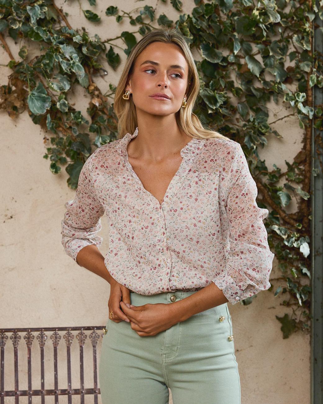 Camisa de Flores Magnólia