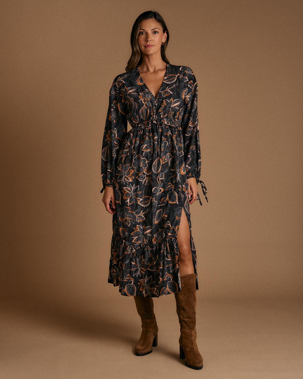 Vestido Estampado Flor Giorgia