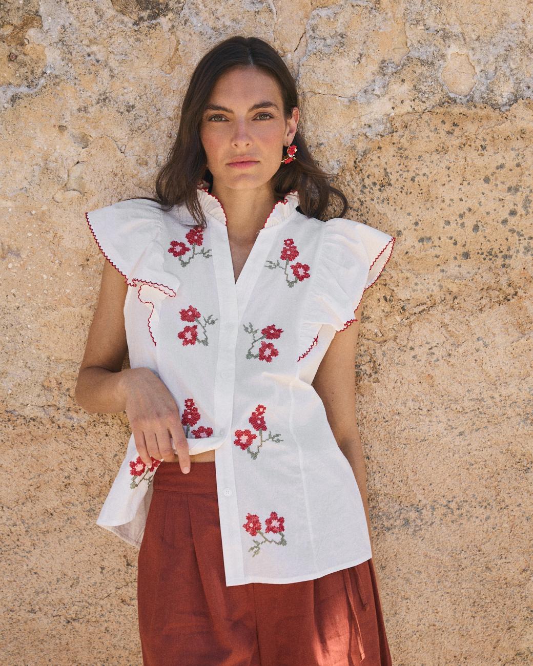 Camisa Manga Flare