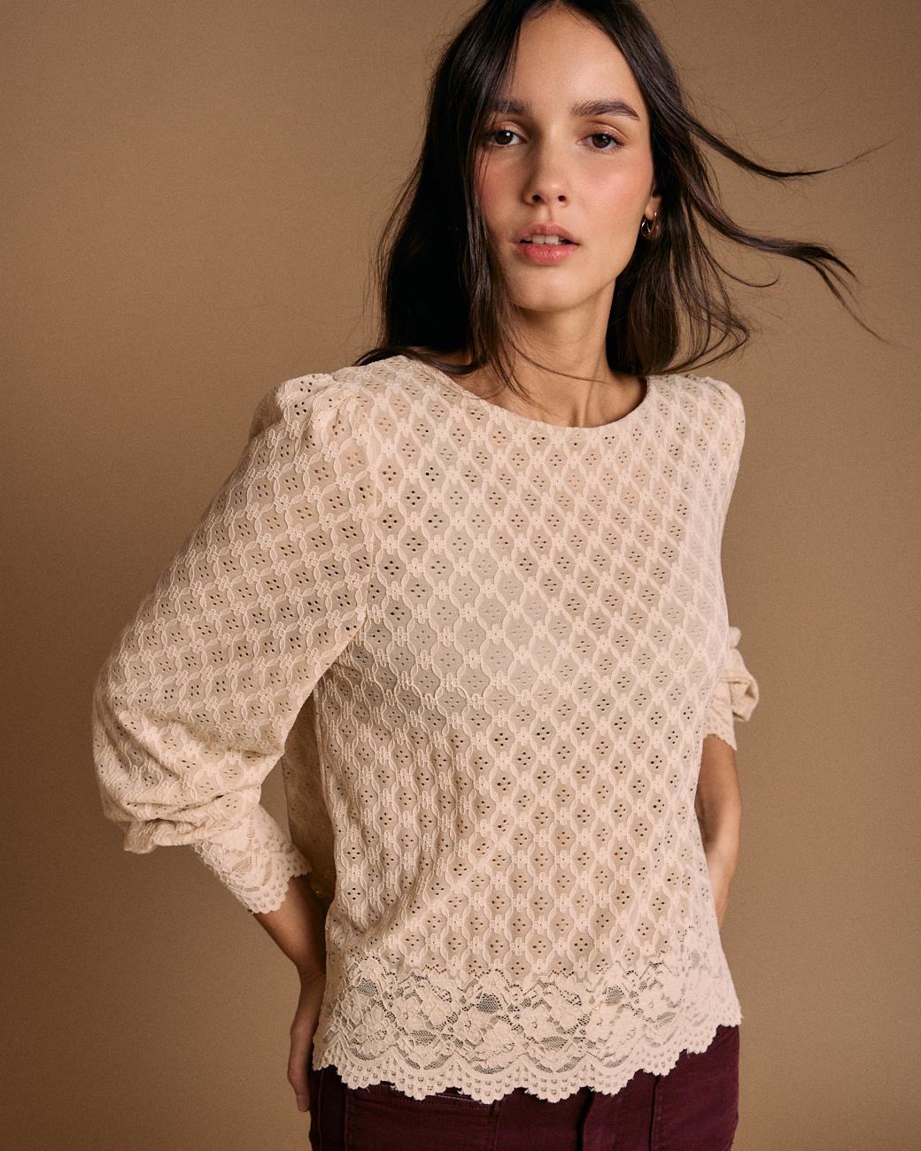 Blusa com Detalhes Camelia