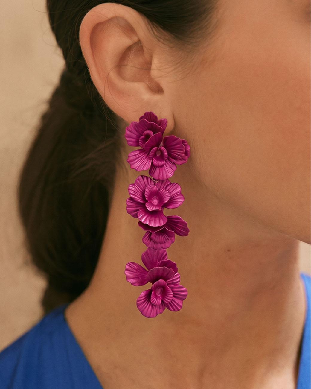 Brincos Floral Cler