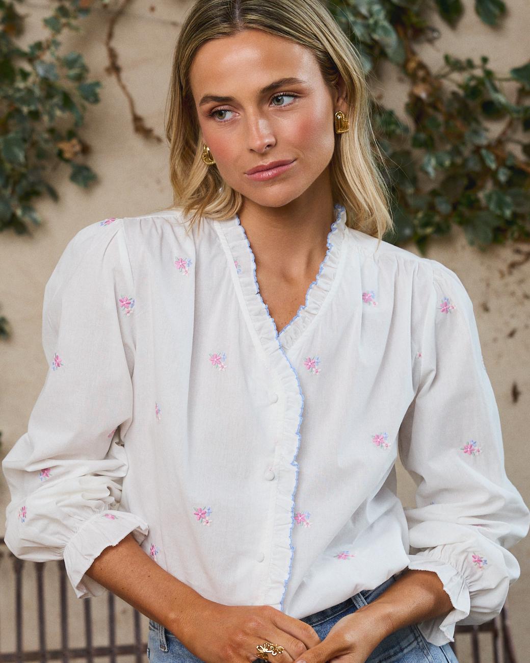 Camisa com ondas Rocío