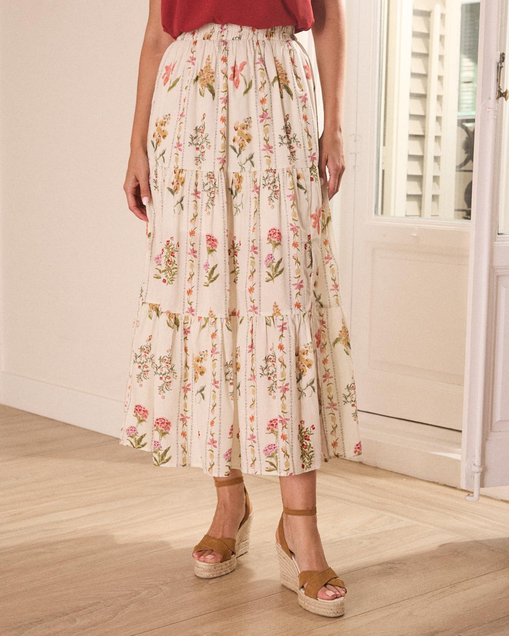 Saia Estampada Nicole