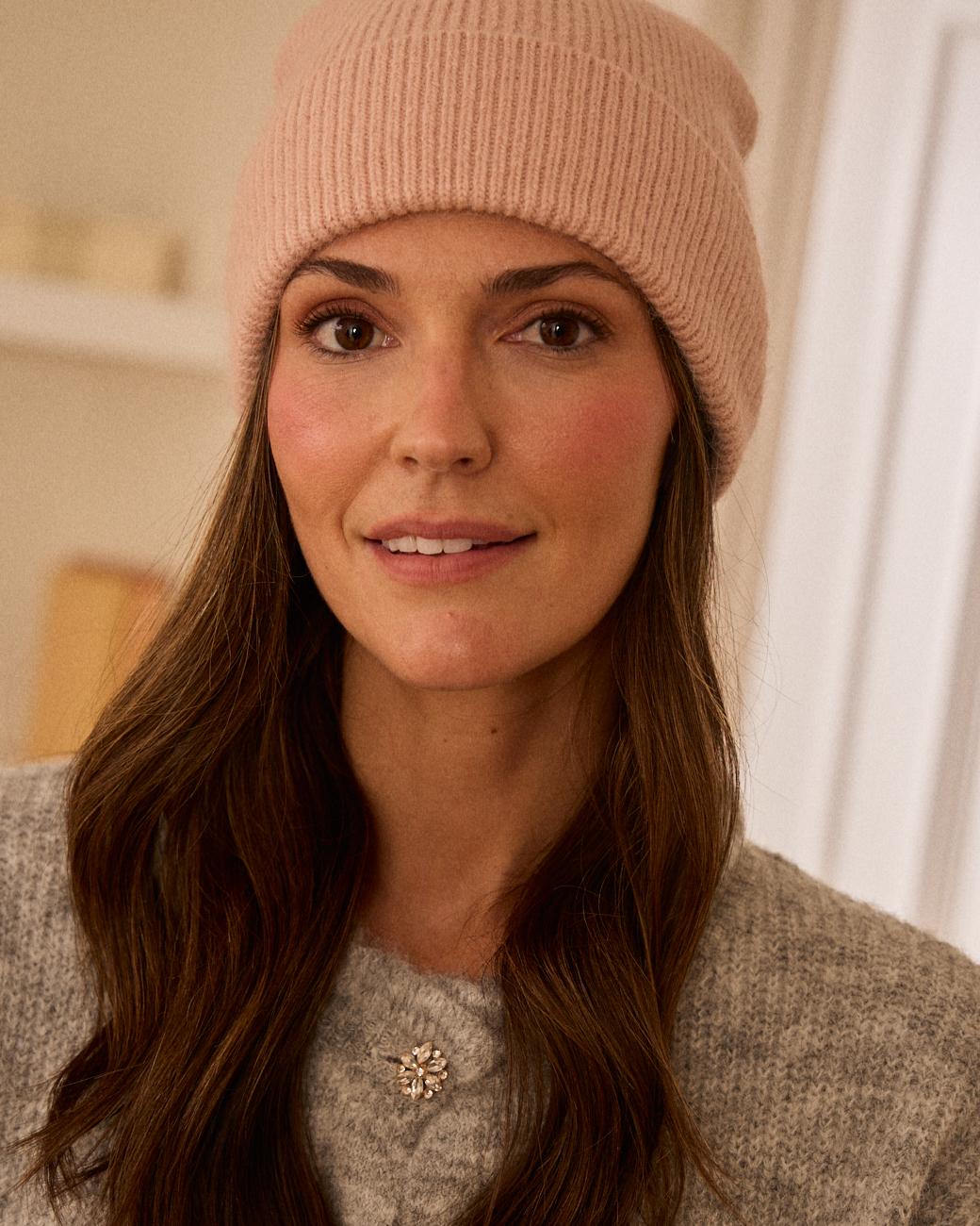 Gorro de Lã Rosa