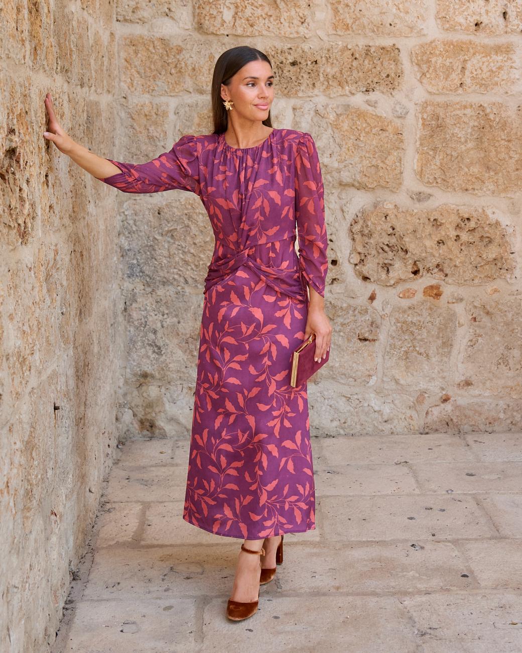 Vestido Folhas Dea