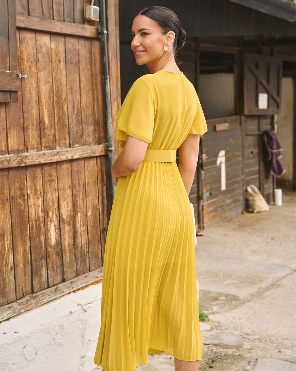 Vestido Plissado Elodi