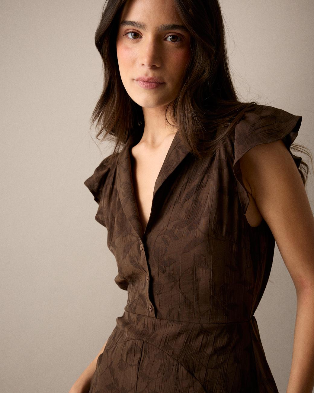 Vestido Castanho Eire