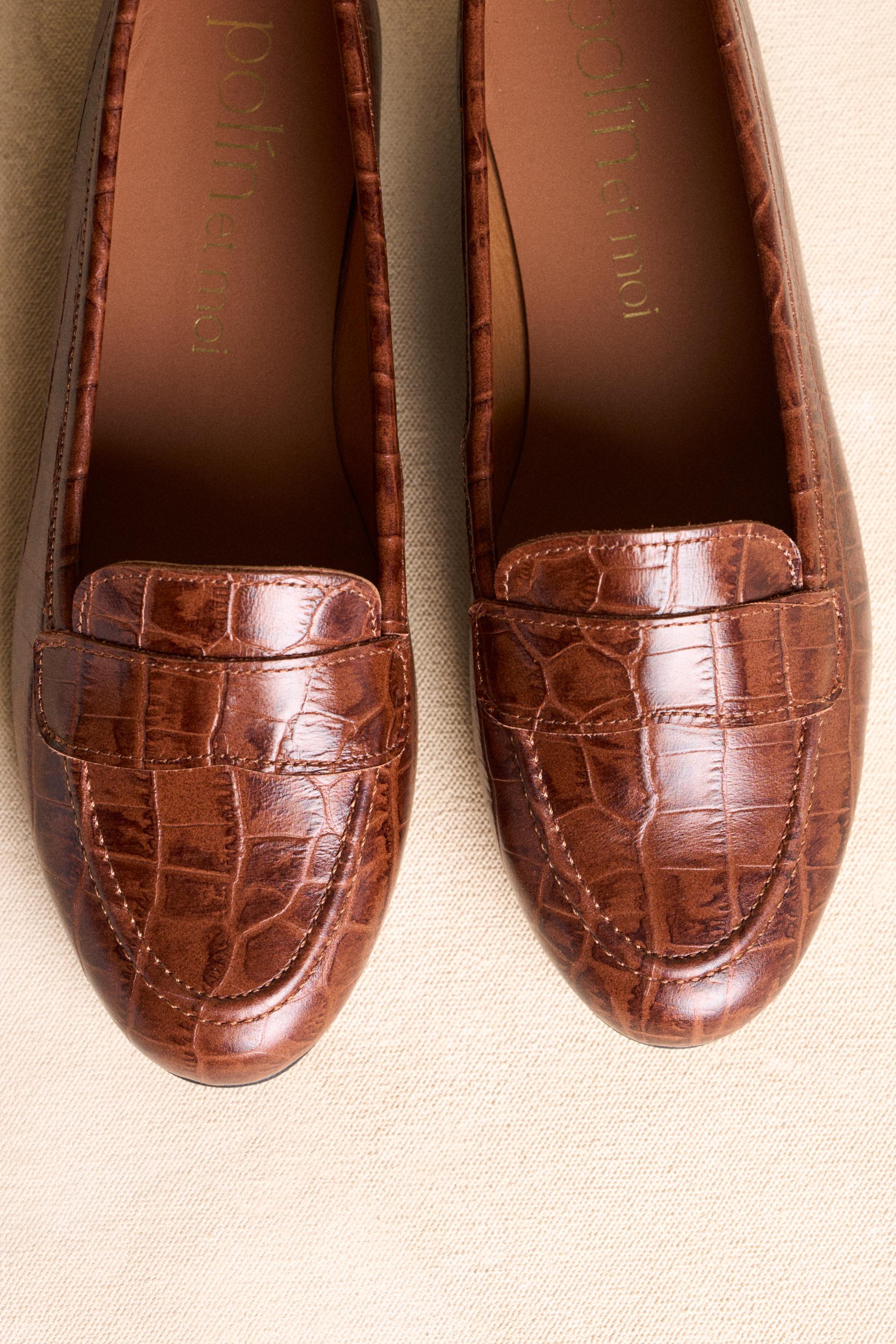 Mocassins de couro Alina