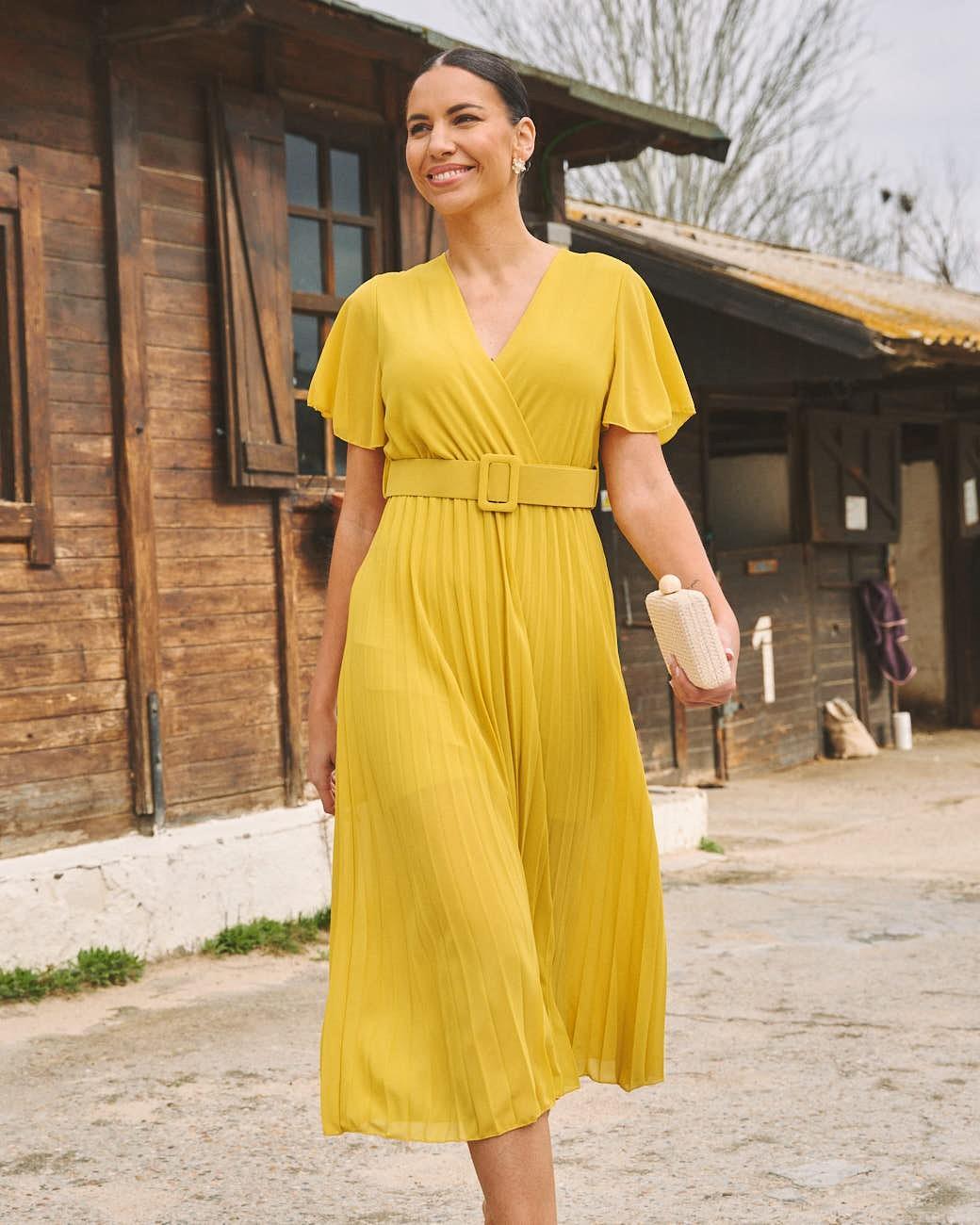 Vestido Plissado Elodi