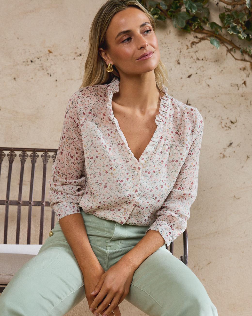 Camisa de Flores Magnólia
