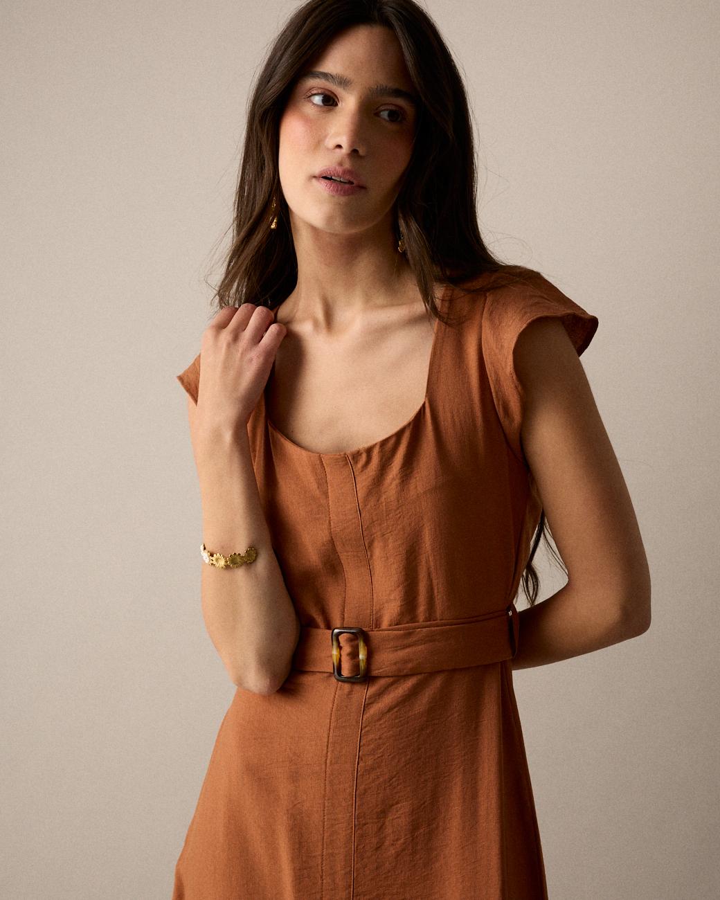 Vestido Castanho Lola