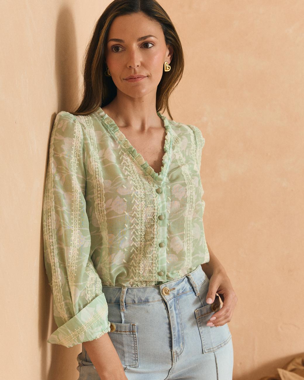 Camisa azul celeste Felicia