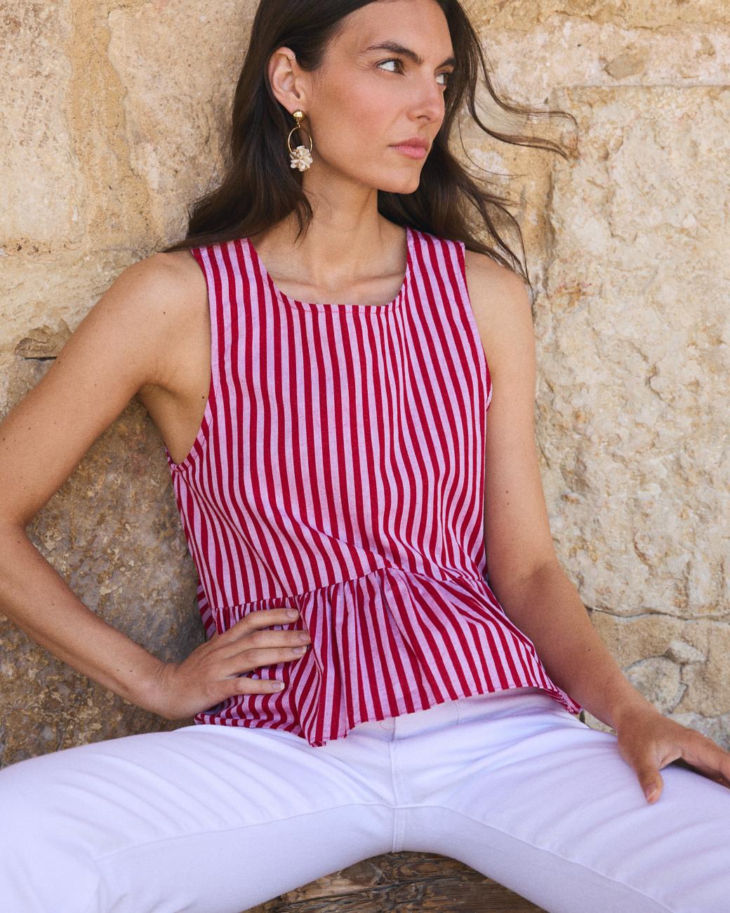 Top às Riscas Beatriz