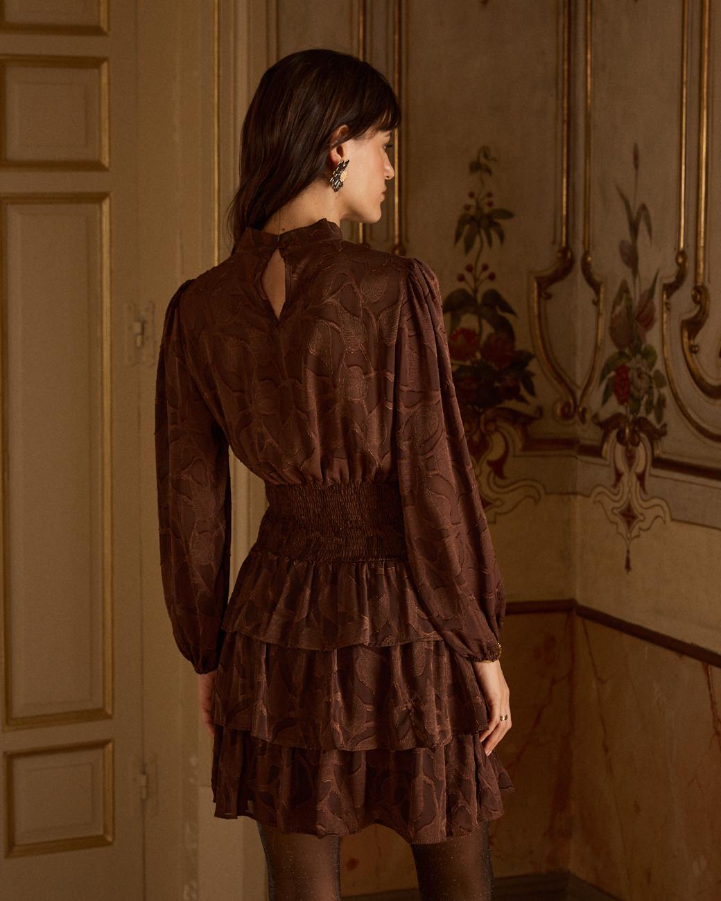 Vestido com Gola Alta Marian