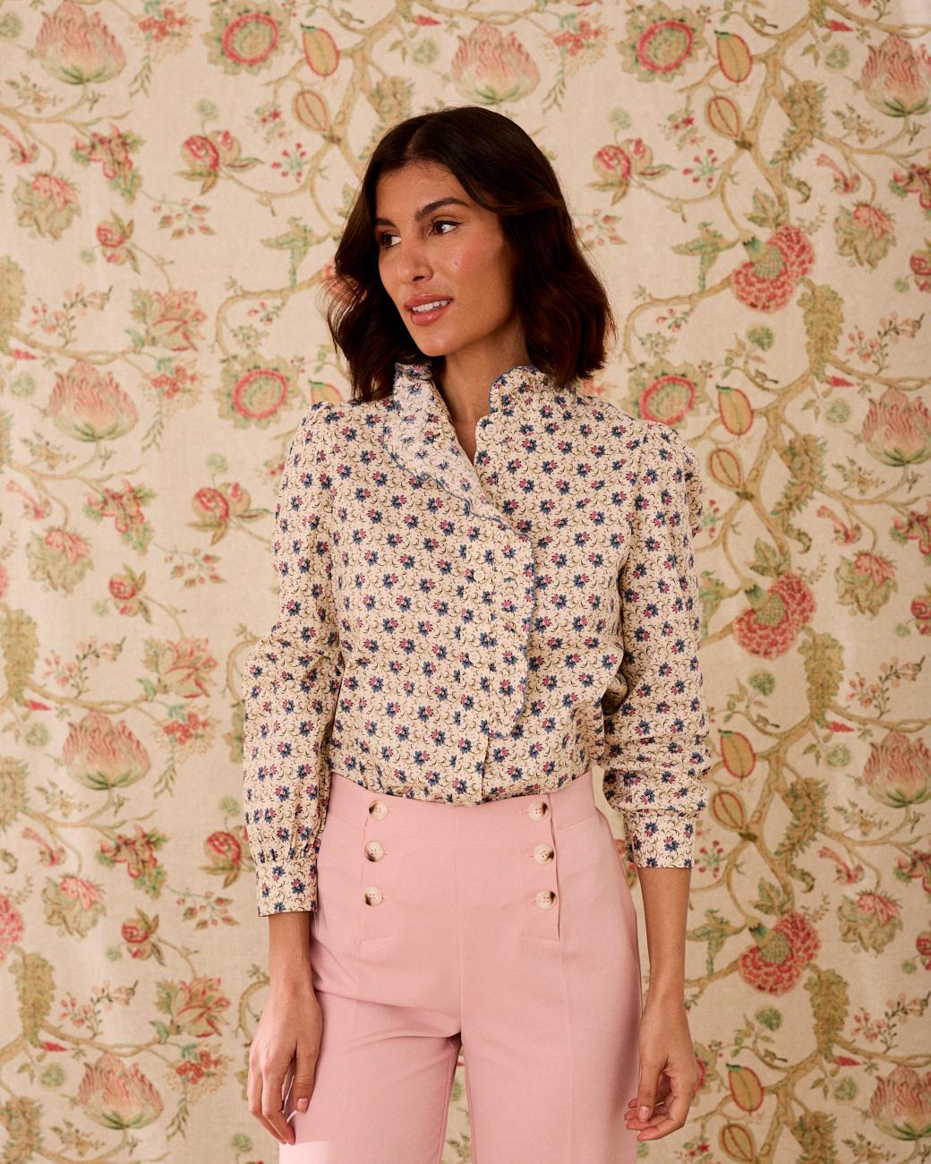 Camisa com Folho Greta