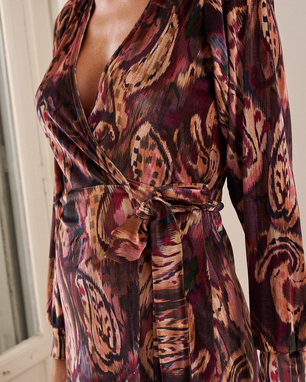 Vestido Estampado Paisley Gianna