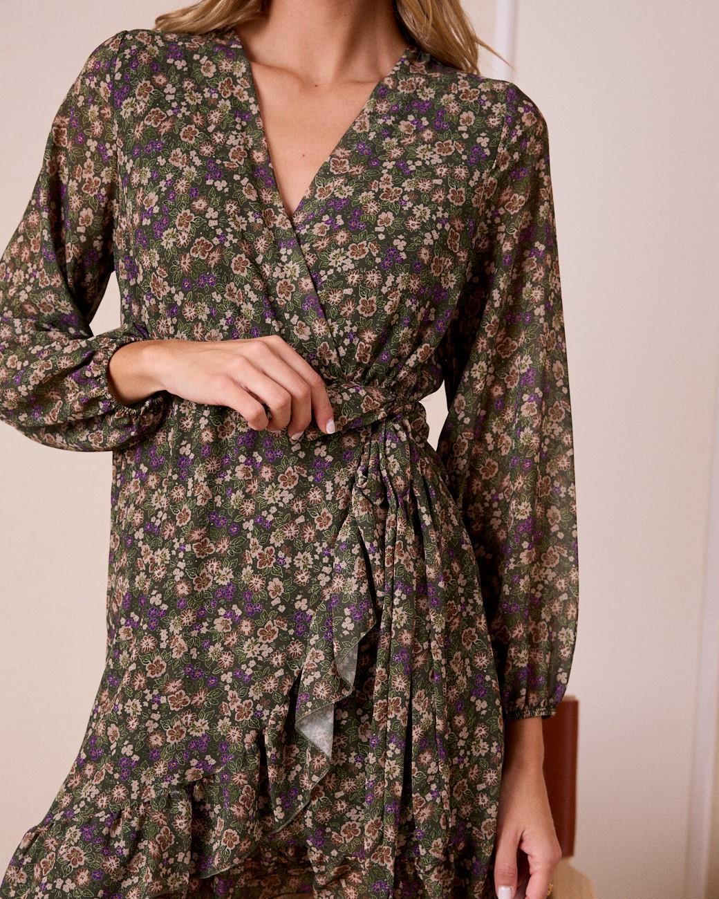 Vestido com Flores Clavel