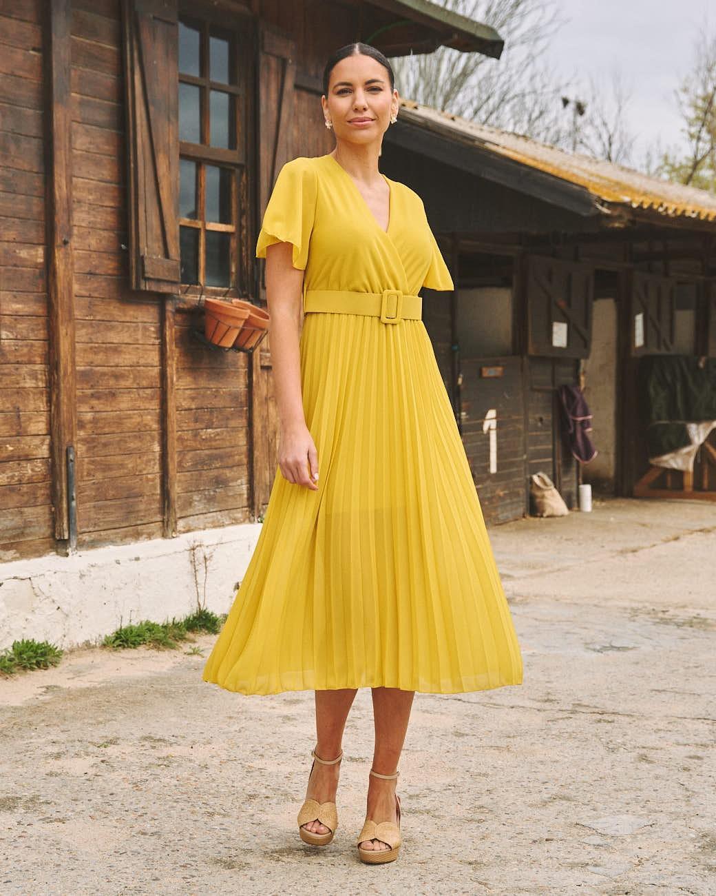 Vestido Plissado Elodi
