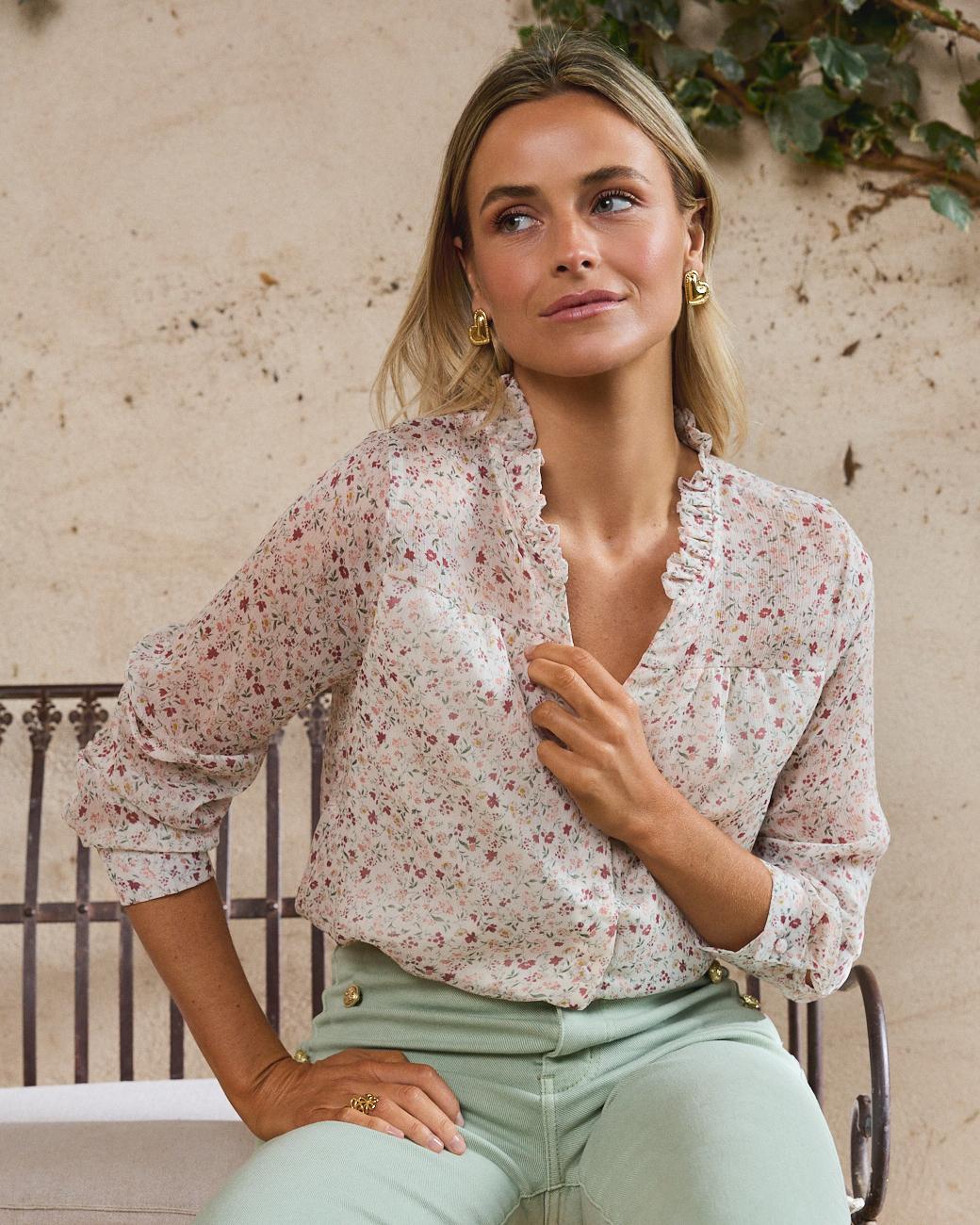Camisa de Flores Magnólia