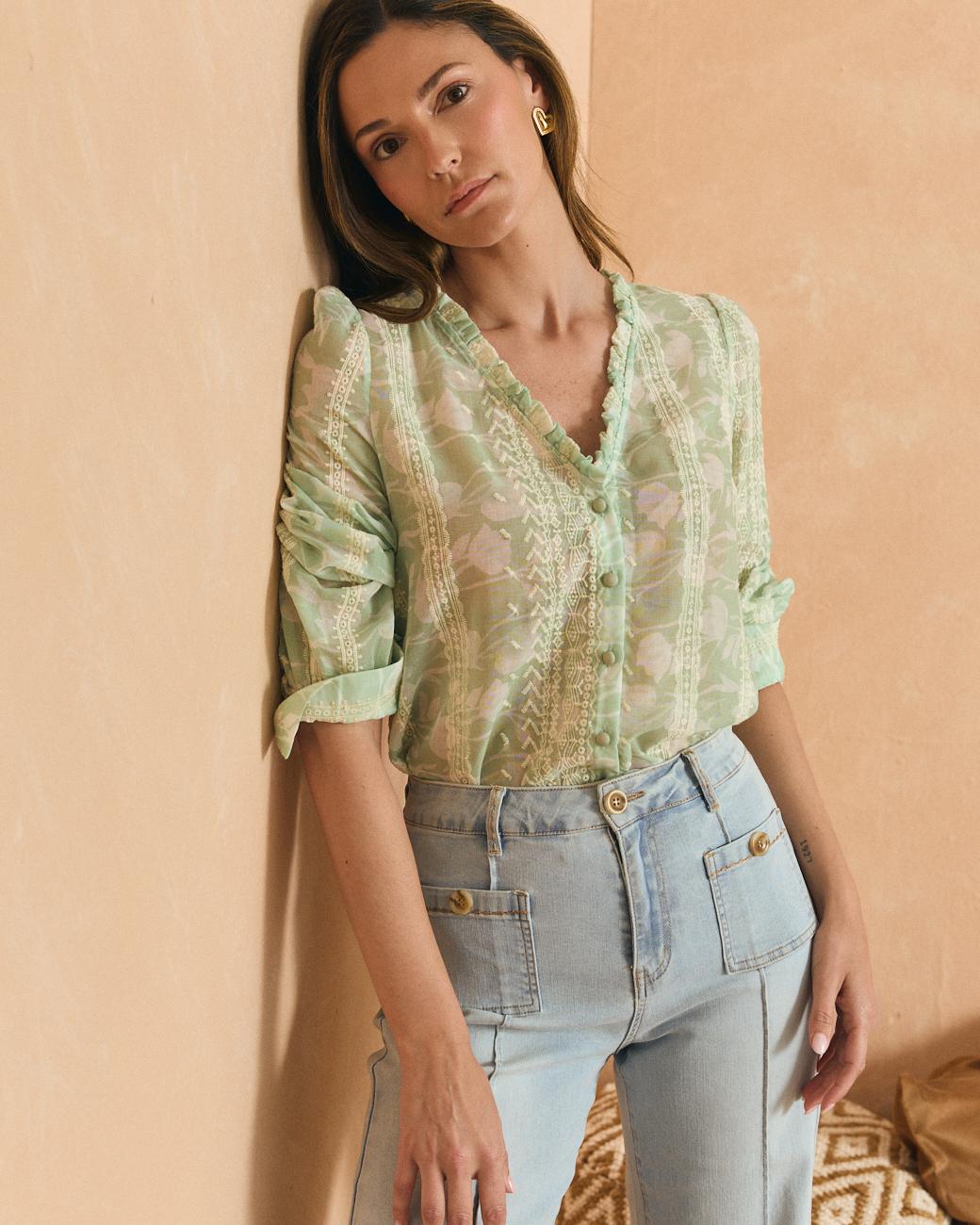 Camisa azul celeste Felicia