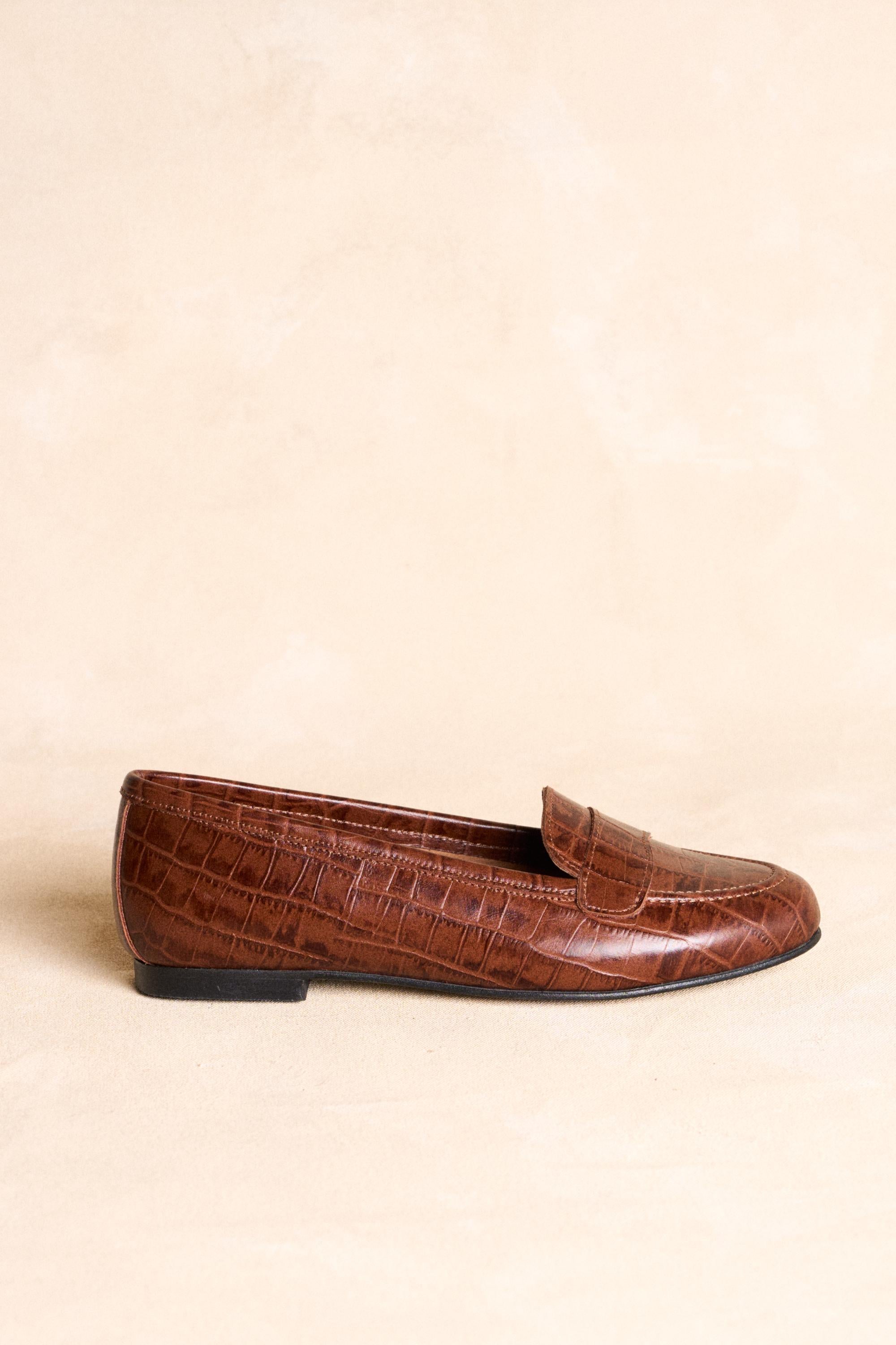 Mocassins de couro Alina