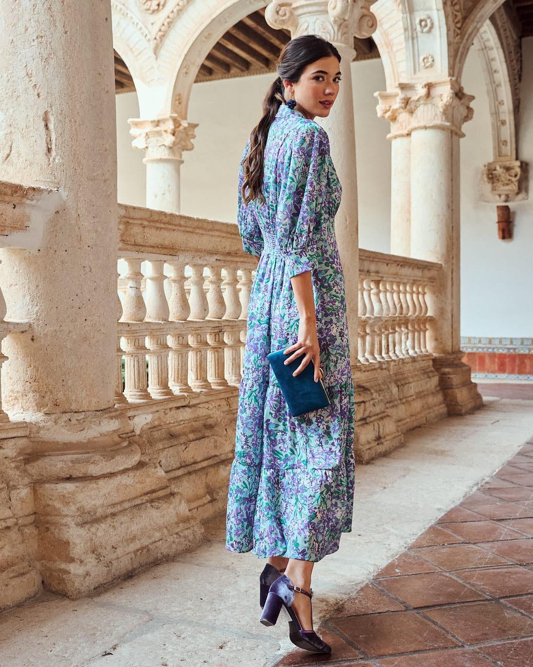 Vestido Flores Mar