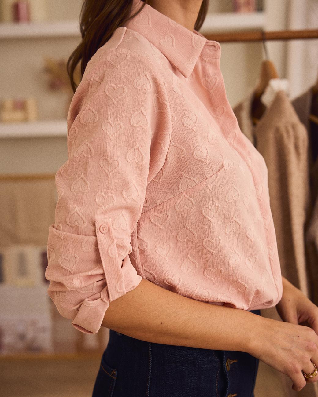 Camisa com Corações Flavia