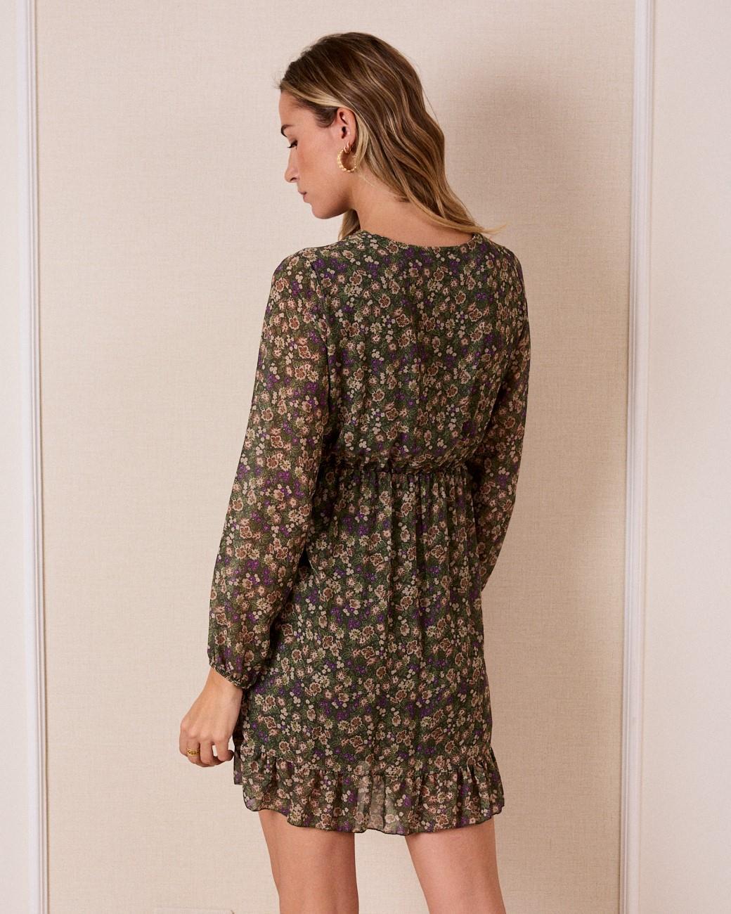 Vestido com Flores Clavel