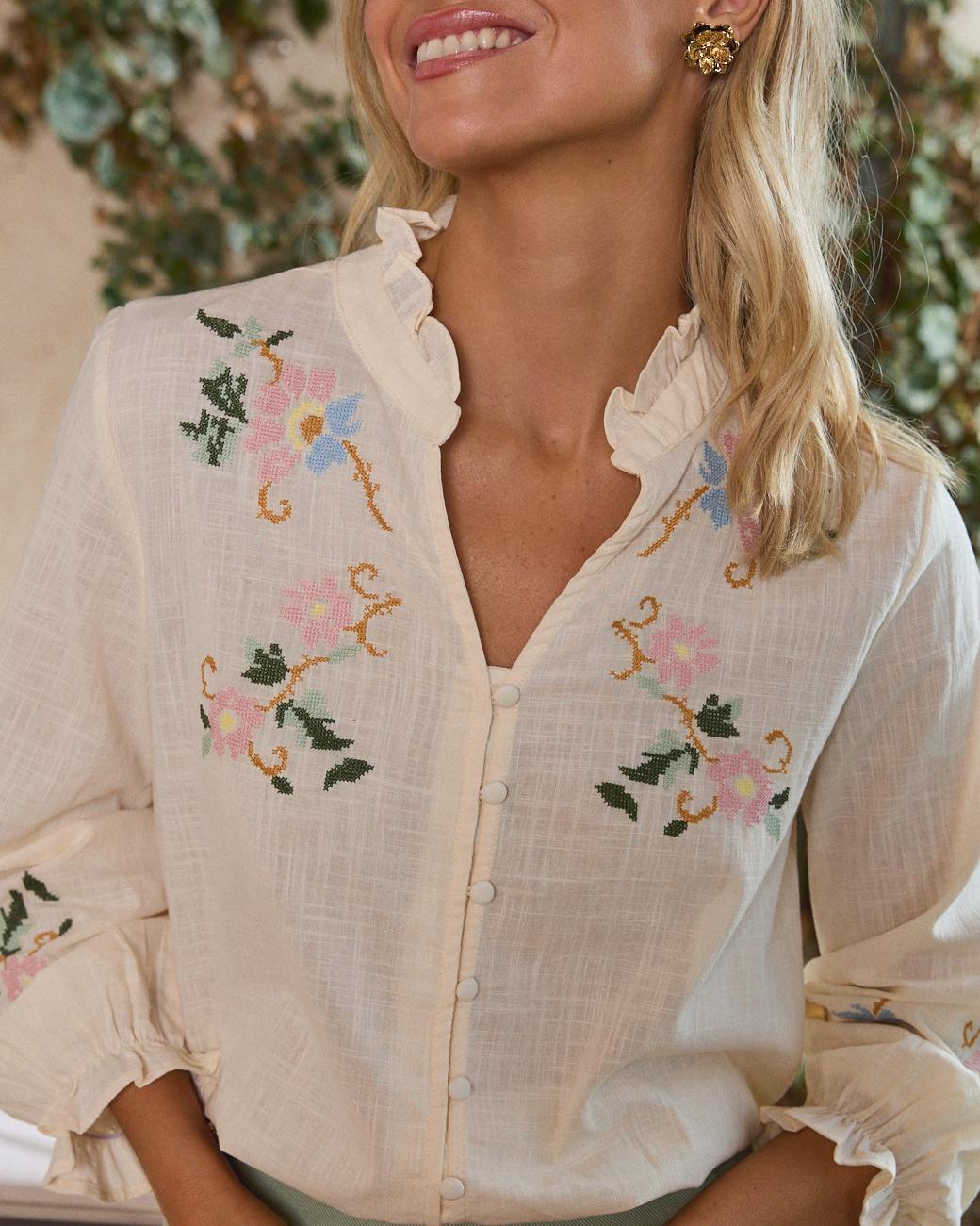 Camisa Bordada Julieta