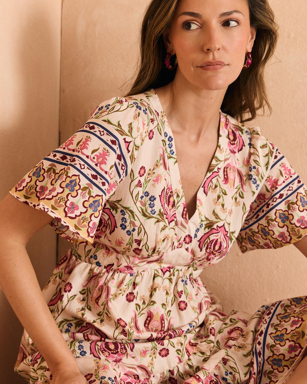 Vestido com Decote em V Tania