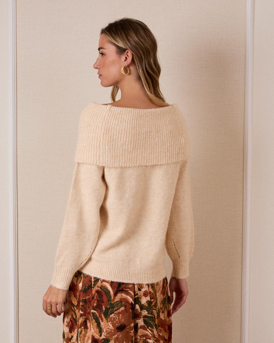 Camisola com Ombros Campanilla