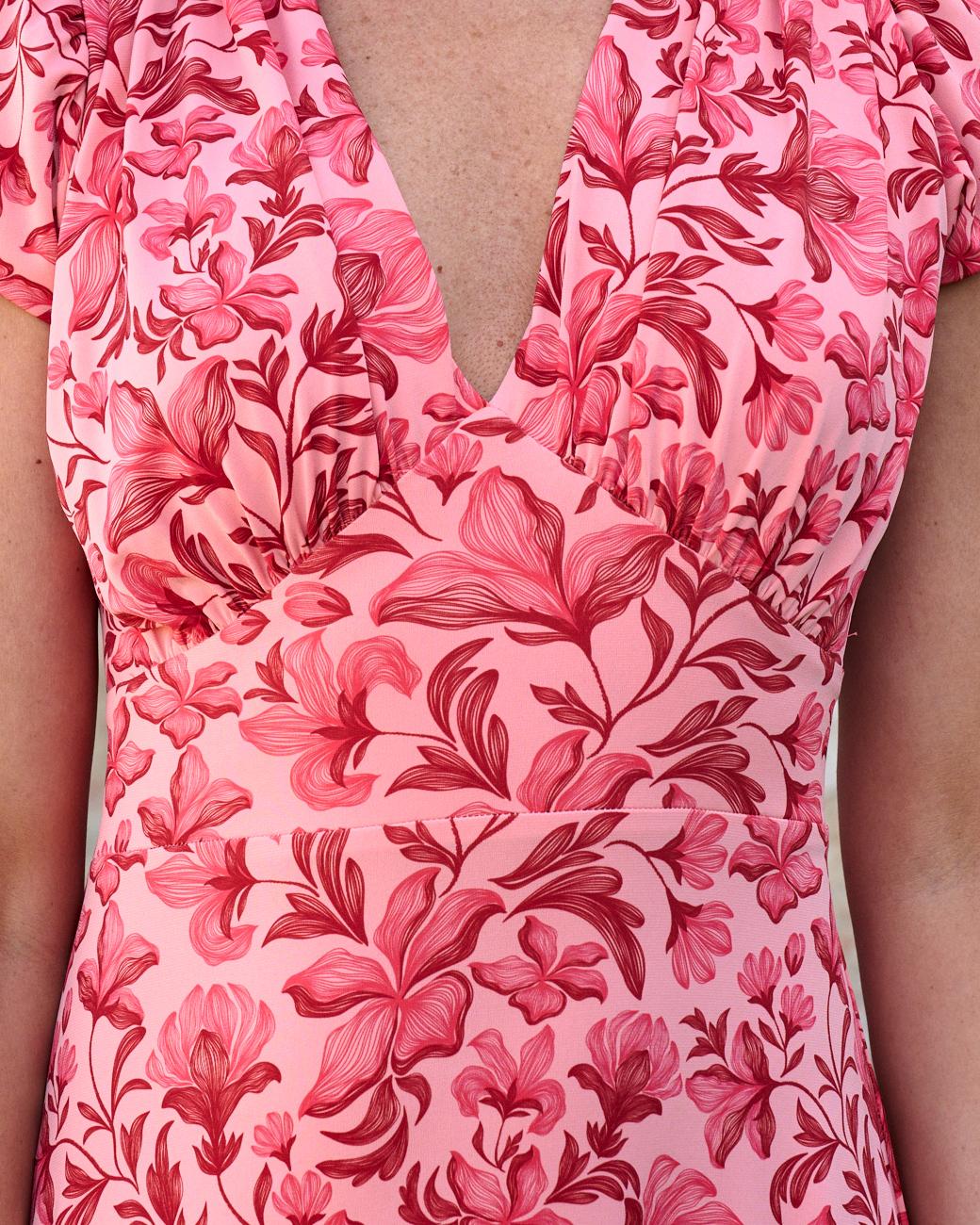 Vestido com Flores Gabriela