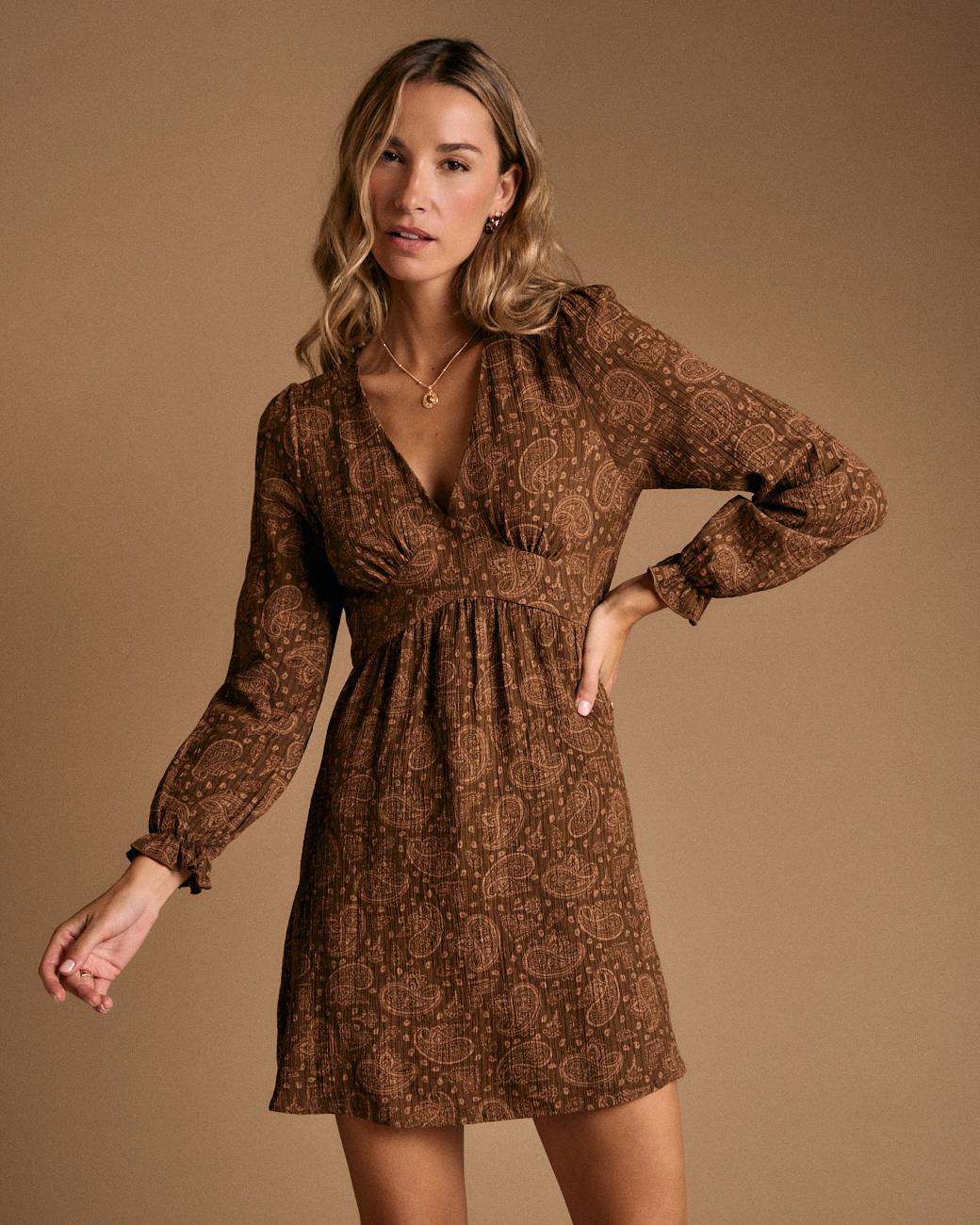 Vestido Curto Estampado Amélia