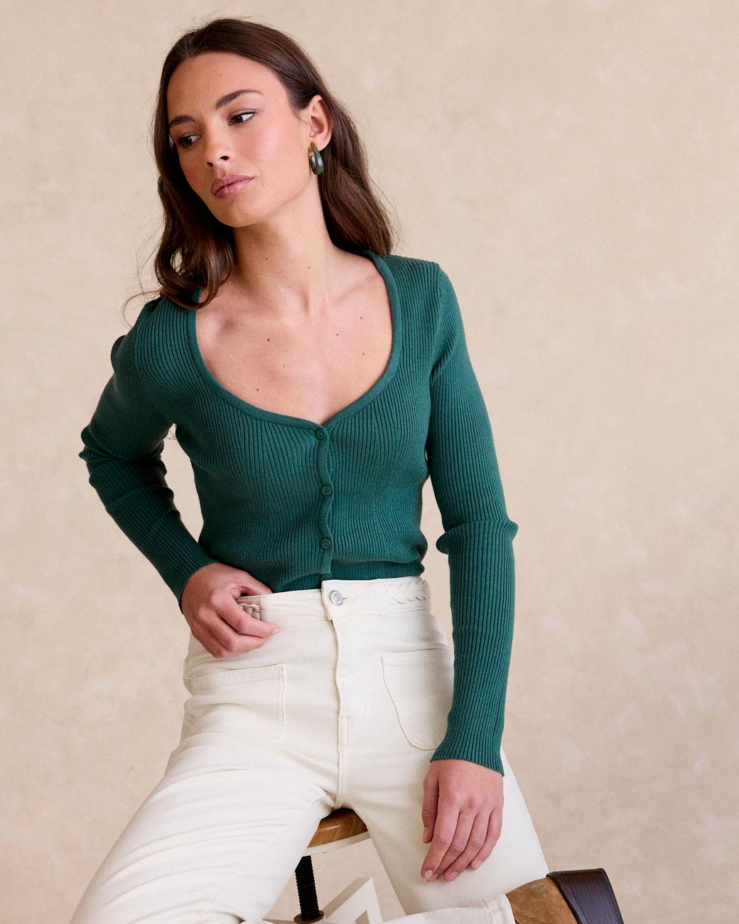 Camisola de Malha Verda