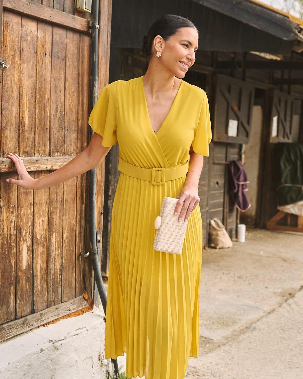 Vestido Plissado Elodi