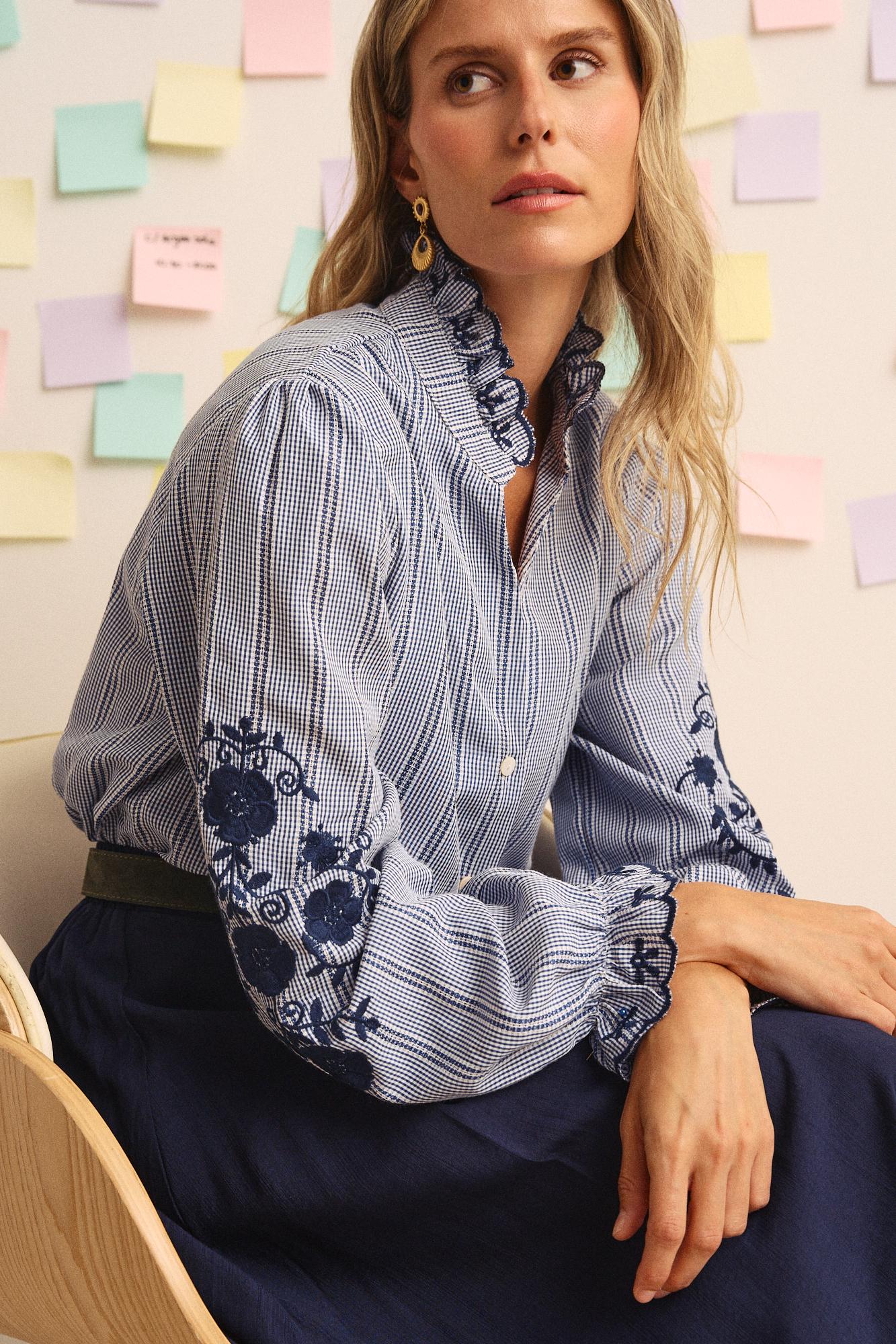 Camisa às riscas Rosaura