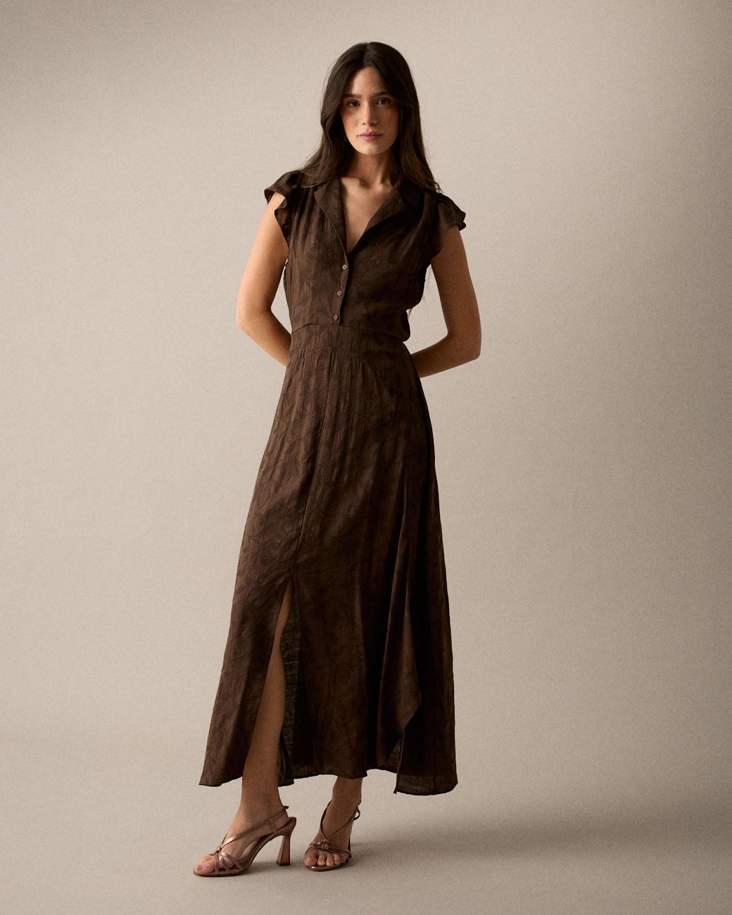 Vestido Castanho Eire