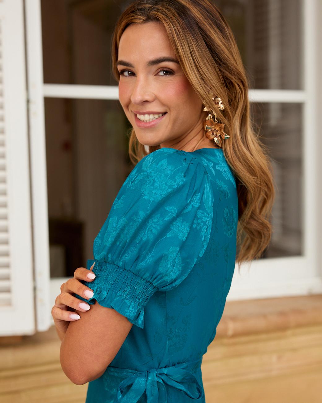 Vestido Longo Estampado Alda