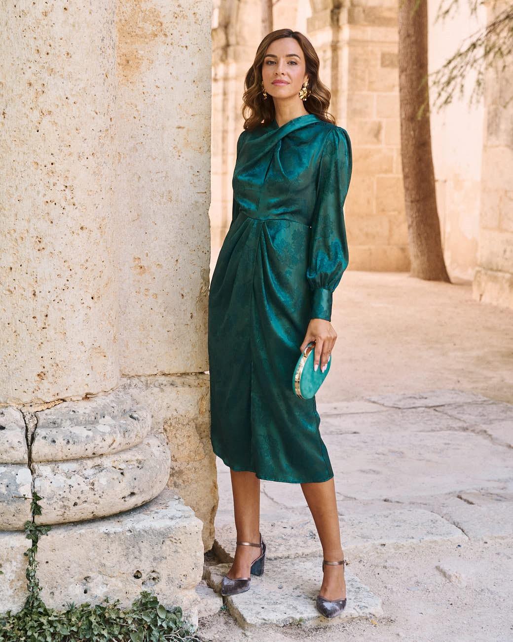 Vestido Cruzado Dourado
