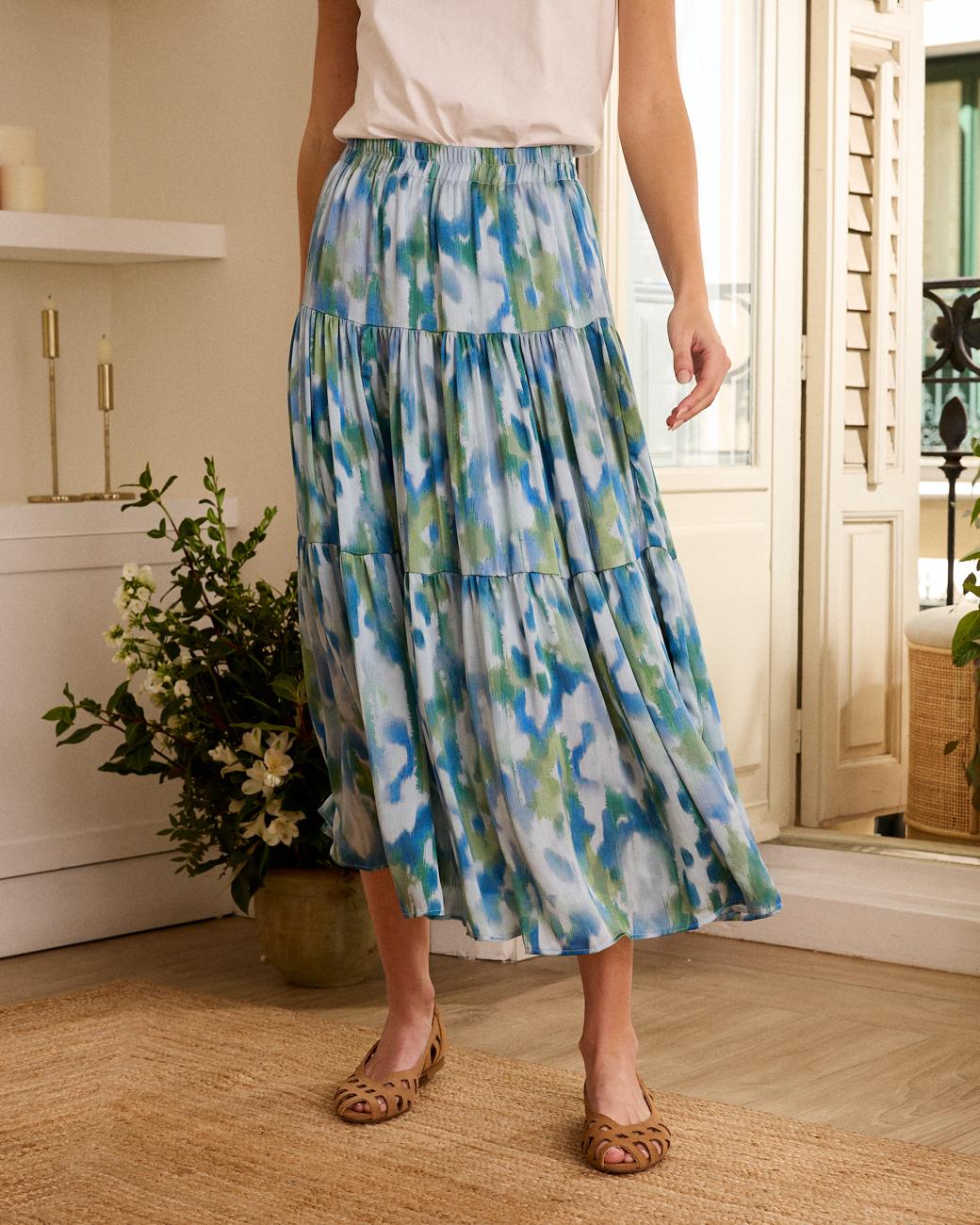 Saia Estampada Helena