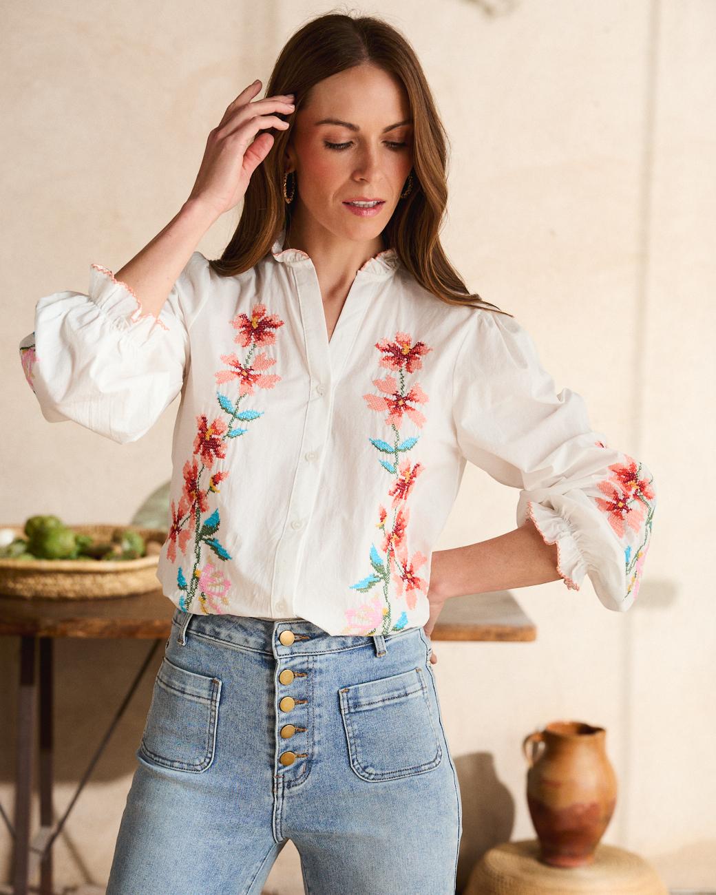 Camisa Bordada Fiona