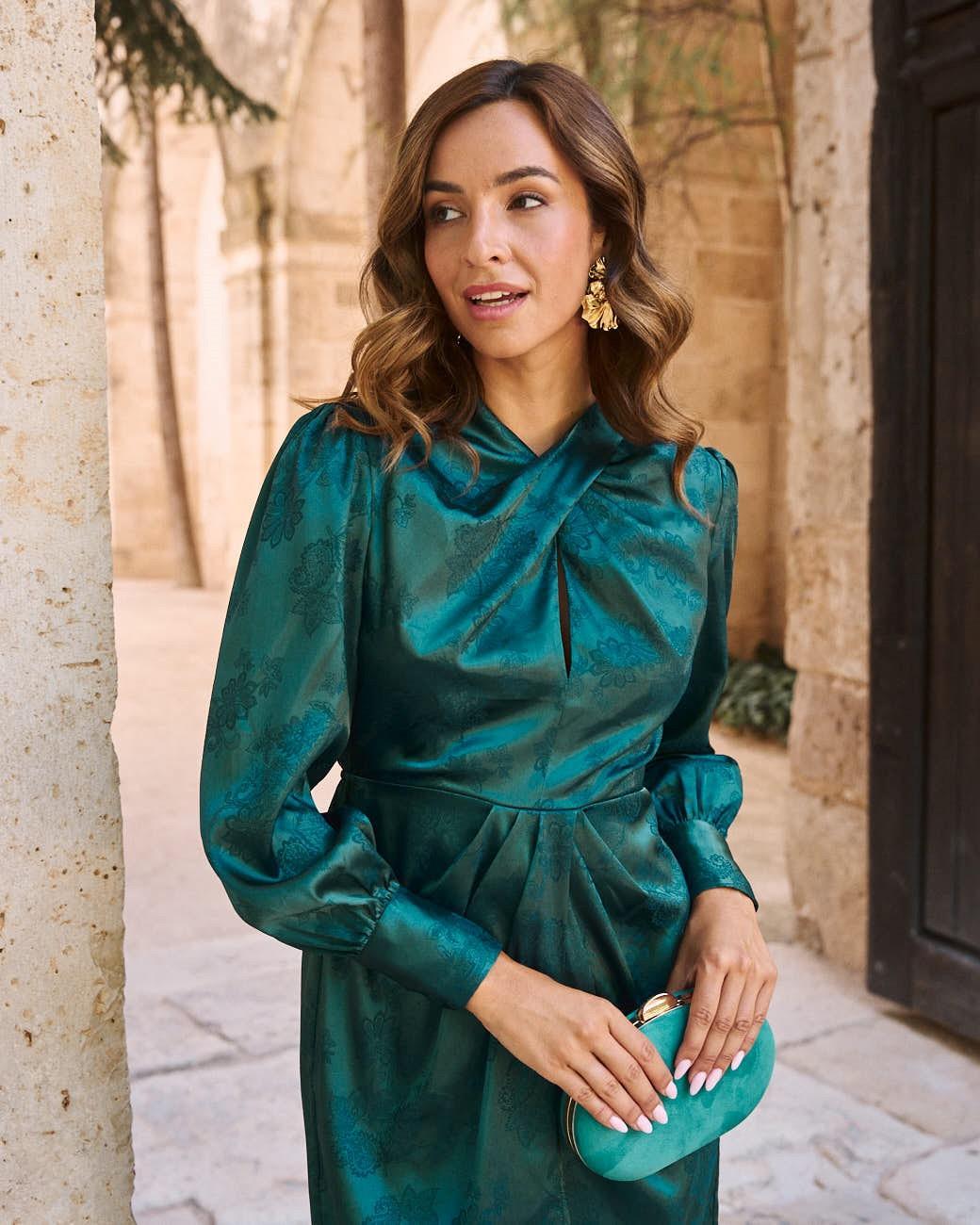 Vestido Cruzado Dourado