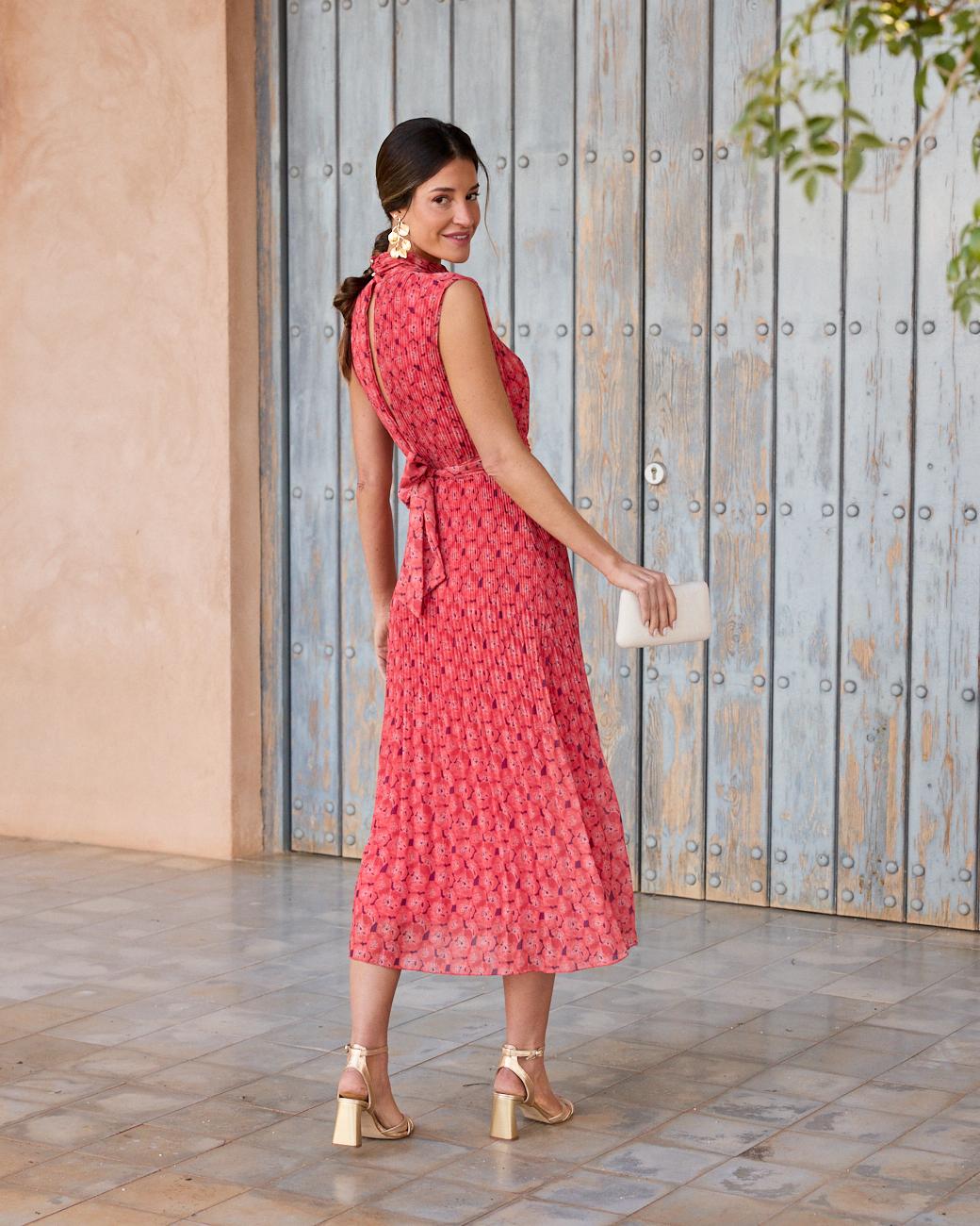 Vestido com flores Pertina