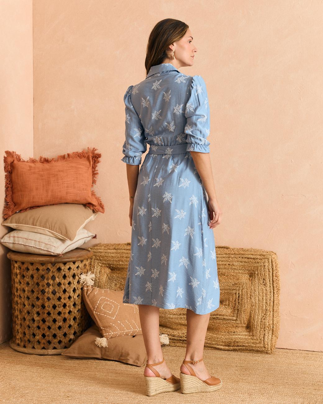 Vestido Celeste Virgi