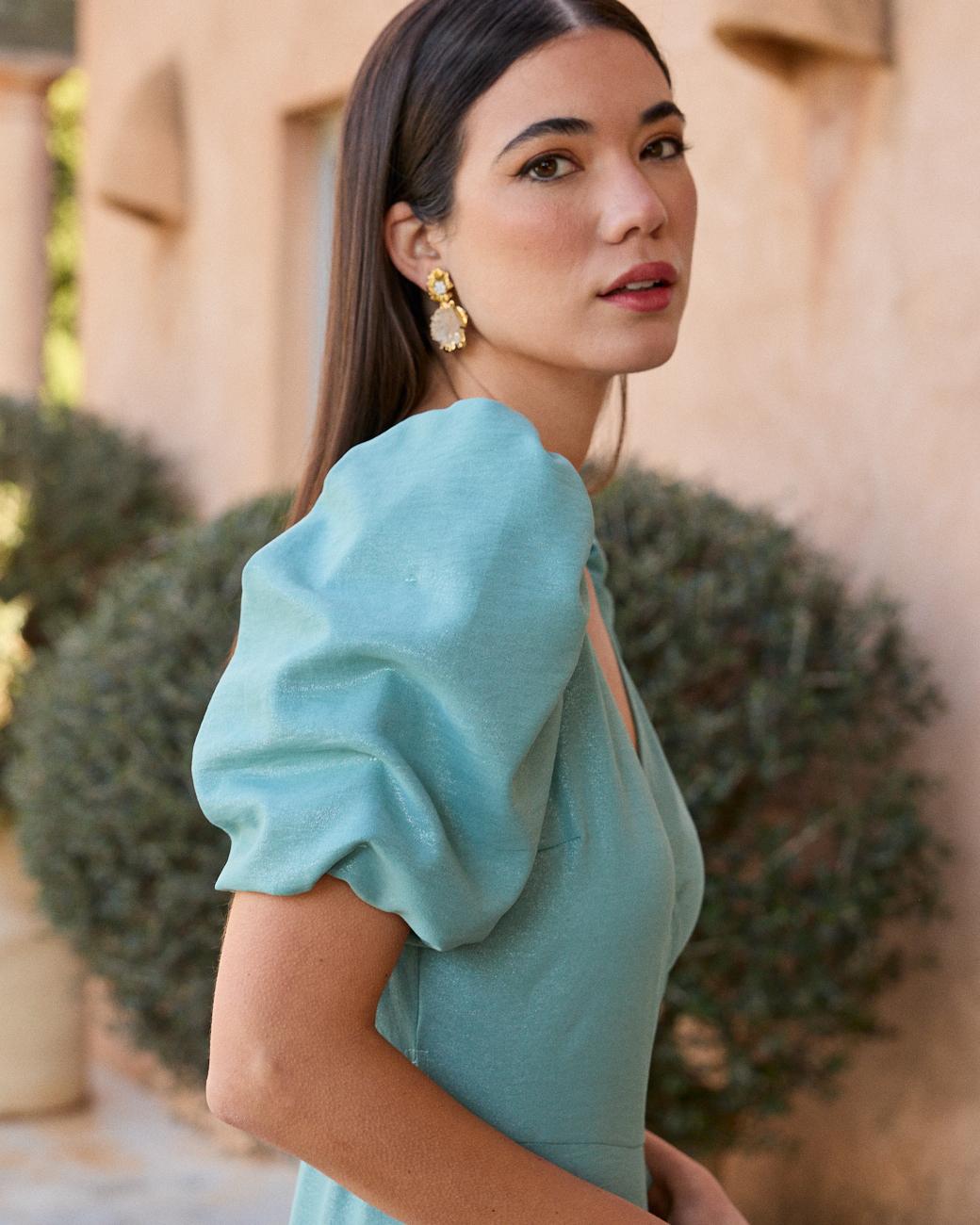 Vestido com Mangas Leane